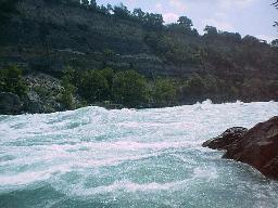 Rapids on Niagara River about 1 mile after the falls