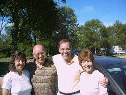 Dale, Buzzy, Ernie, & Kathy at the campground